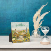 Park Güell in Barcelona, Spanien Fotoplatte (InSitu)