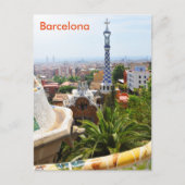 Park Guell in Barcelona, Spanien Postkarte (Vorderseite)