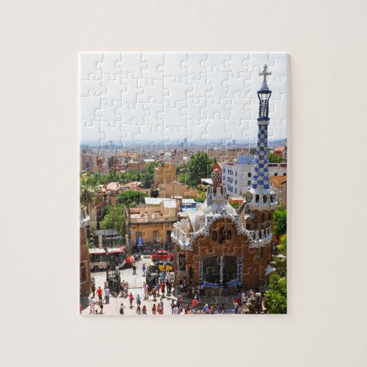 Park Guell in Barcelona, Spanien Puzzle (Vertikal)