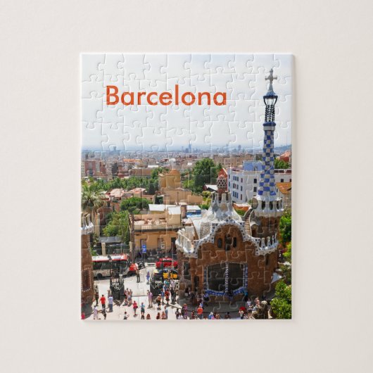 Park Guell in Barcelona, Spanien Puzzle (Vertikal)