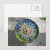 Park Güell - Individuell gestaltet Postkarte (Vorne/Hinten)