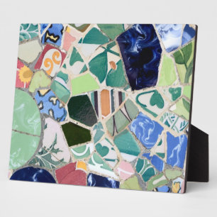 Park Guell mosaics Fotoplatte