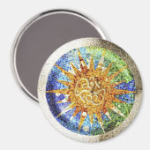 Park Guell mosaics Magnet (Vorderseite/Rückseite)