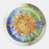 Park Guell mosaics Magnet (Vorne)