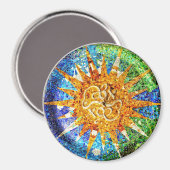 Park Guell mosaics Magnet (Vorderseite/Rückseite)