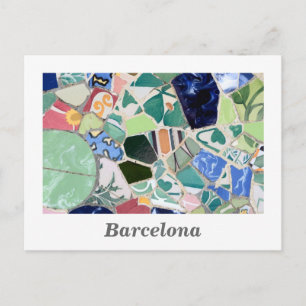 Park Guell mosaics Postcard Postkarte