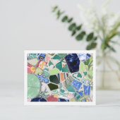 Park Guell mosaics Postcard Postkarte (Stehend Vorderseite)