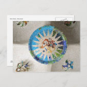 Park Guell mosaics Postcard Postkarte (Vorne/Hinten)
