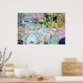 Park Guell mosaics Poster (Küche)