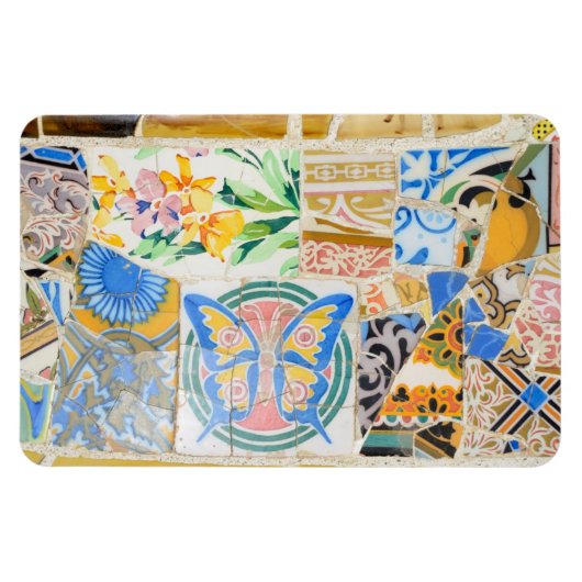 Park Guell mosaics Premium Magnet (Horizontal)