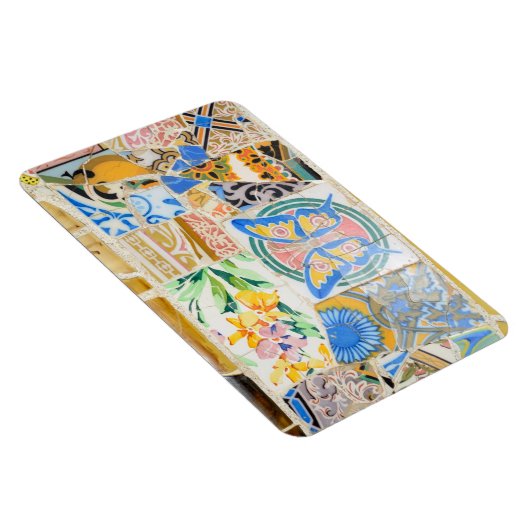 Park Guell mosaics Premium Magnet (Rechte Seite)