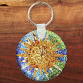 Park Guell mosaics Schlüsselanhänger (Vorderseite)