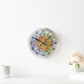 Park Guell mosaics Wall Clock Runde Wanduhr (Zuhause)