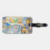 Park Guell Mosaik-Gepäckanhänger Gepäckanhänger (Rückseite horizontal)