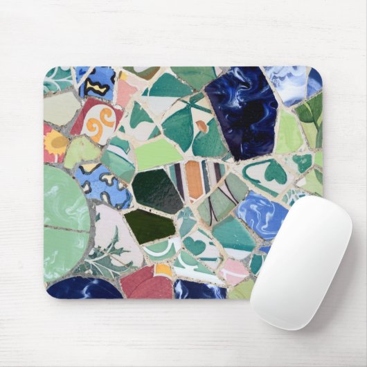 Park Guell Mosaik Mousepad (Mit Mouse)