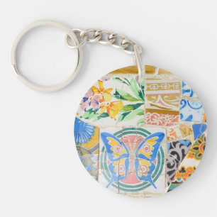 Park Guell Mosaik-Schlüsselanhänger Schlüsselanhänger