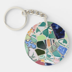 Park Guell Mosaik-Schlüsselanhänger Schlüsselanhänger