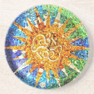 Park Guell Mosaik Untersetzer