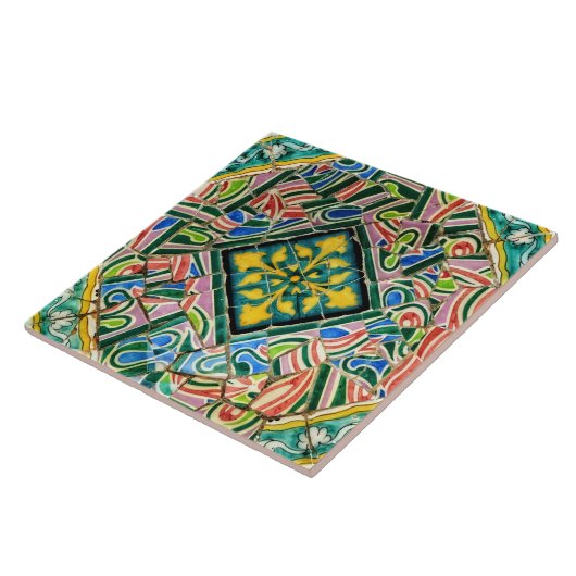 Park Guell Mosaiken Fliese (Seite)