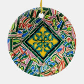 Park Guell Mosaiken Keramik Ornament (Hinten)