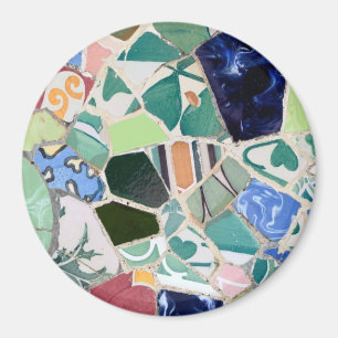 Park Guell Mosaiken Magnet