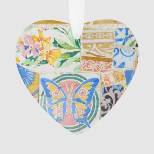 Park Guell Mosaiken Ornament (Vorderseite)
