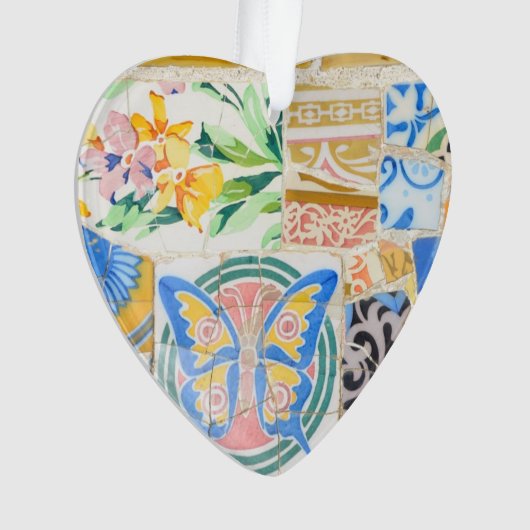 Park Guell Mosaiken Ornament (Vorderseite)