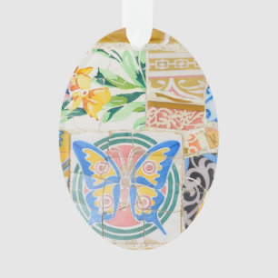 Park Guell Mosaiken Ornament