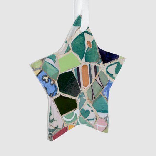 Park Guell Mosaiken Ornament (Vorderseite)