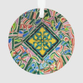 Park Guell Mosaiken Ornament (Rückseite)