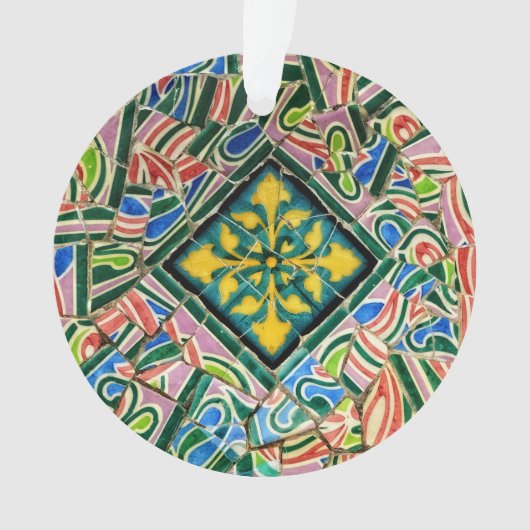 Park Guell Mosaiken Ornament (Vorderseite)