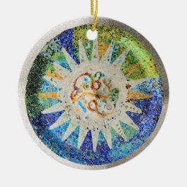 Park Guell Mosaiken Verzierung Keramikornament