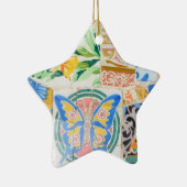 Park Guell Mosaiken Verzierung Keramikornament (Rechts)