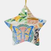 Park Guell Mosaiken Verzierung Keramikornament (Hinten)