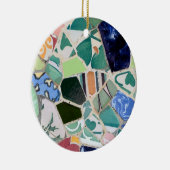 Park Guell Mosaiken Verzierung Keramikornament (Rechts)