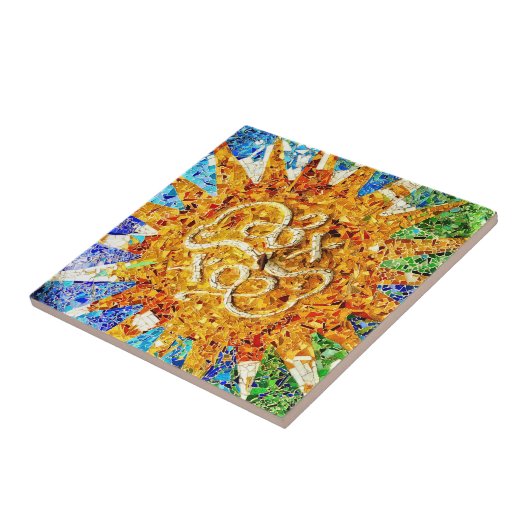 Park Guell Mosaikfliese Fliese (Seite)