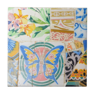 Park Guell Mosaikfliese Fliese