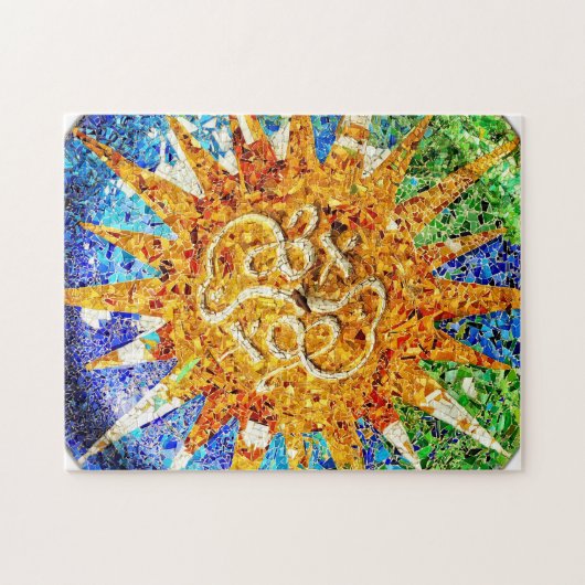 Park Guell Mosaikpuzzlespiel Puzzle (Horizontal)