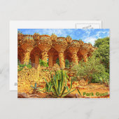 Park Guell Postkarte (Vorne/Hinten)