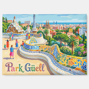 Park Güell Spanien Magnet
