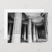 Park Güell von Antonio Gaudi in Barcelona Foto Postkarte (Vorne/Hinten)