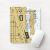 Park-Hafen-Diagramm Mousepad Chicagos IL Burnham (Mit Mouse)
