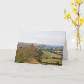 Park Hill aus Chrome Hill, Peak District, Derbysh Karte (Gelbe Blume)