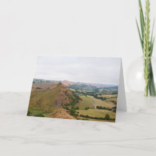 Park Hill aus Chrome Hill, Peak District, Derbysh Karte