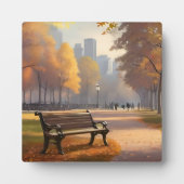 Park im Herbst Fotoplatte (Vorderseite)