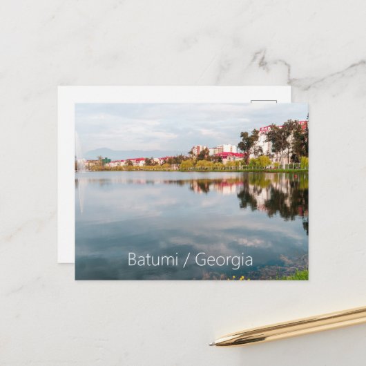 Park in Batumi Postkarte (Vorderseite/Rückseite Beispiel)