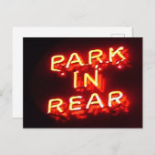 Park in der Ferne Neo Sign Post Card Postkarte (Vorne/Hinten)