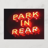 Park in der Ferne Neo Sign Post Card Postkarte (Vorderseite)