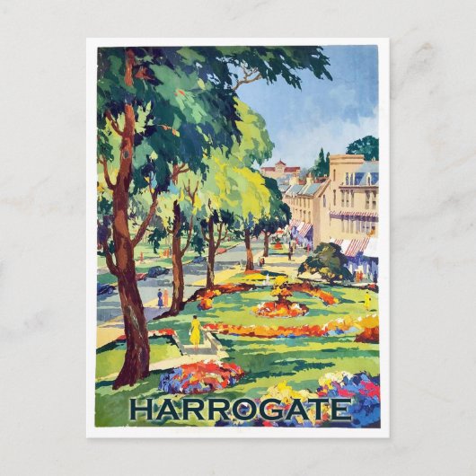 Park in Harrogate Wellness-Center town, North York Postkarte (Vorderseite)