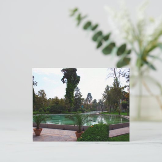 Park in Teheran Postkarte (Stehend Vorderseite)